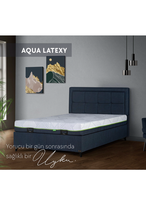 Aqua Latex Yatak & Baza Takımı - Premium Uyku Deneyimi