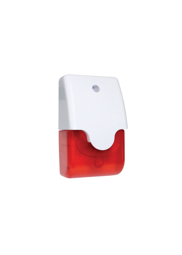 VITEC TOS-0103 DAHİLİ SİREN. BEYAZ KASA, KIRMIZI FLAŞÖR PENCERESİ