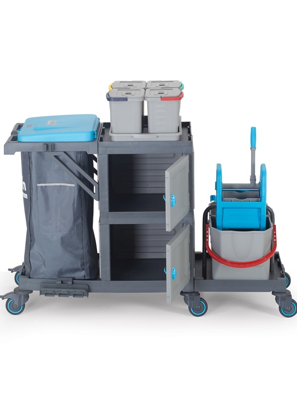 Procart 334 Temizlik Arabası – Geniş Kapasiteli ve Ergonomik Kullanım