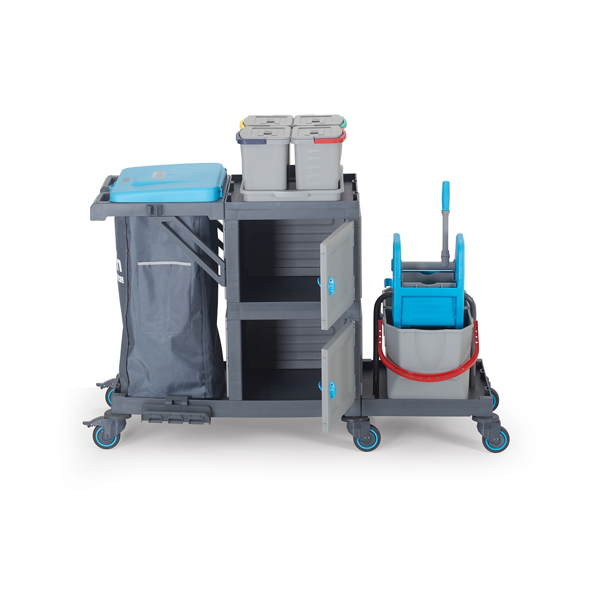 Procart 334 Temizlik Arabası – Geniş Kapasiteli ve Ergonomik Kullanım