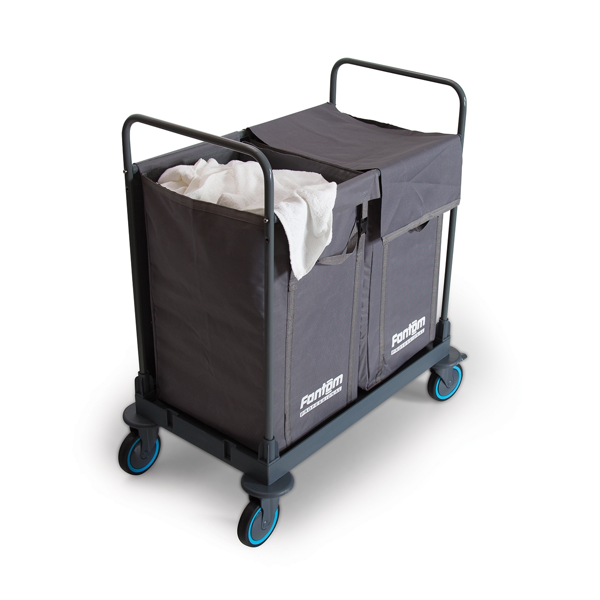 Procart 62 Çamaşır Toplama Arabası – Çift Bölmeli, Dayanıklı ve Pratik