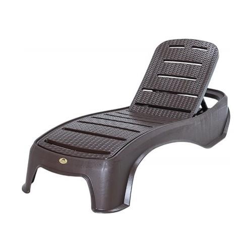 UFCompany Titan Rattan Şezlong – 5 Kademeli Ayarlanabilir Sırt