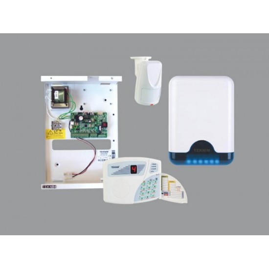 Teknim VAP-404PT PSTN'li Hırsız Alarm Seti (Akü Hariç)